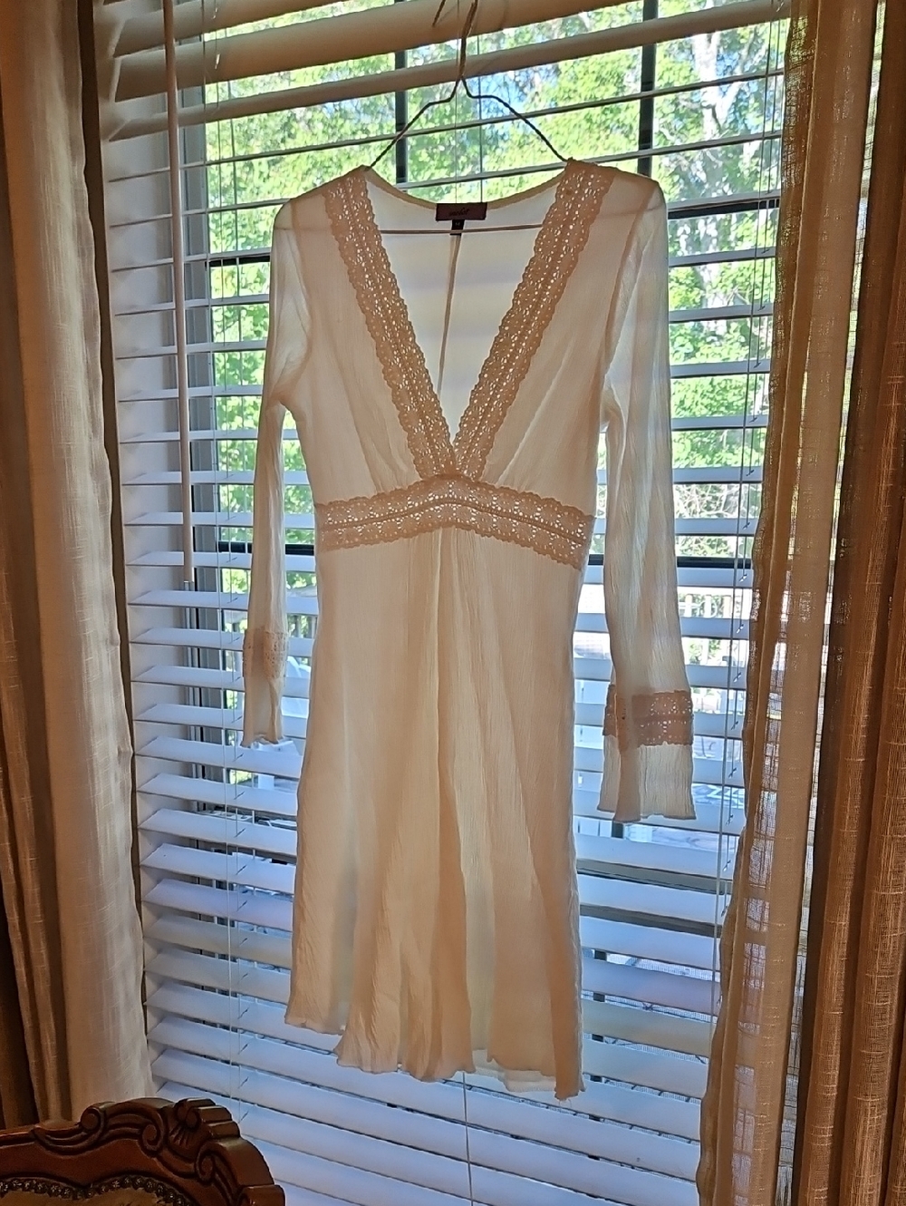 3/$10 Crochet Lace-Trim V-Neck Dress